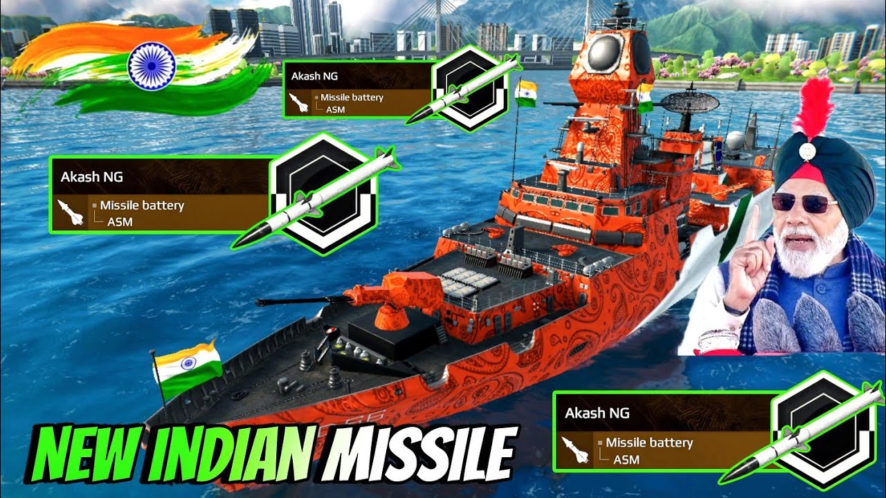 Akash NG New Indian Anti-aircraft Missile 🚀 Really Brutal 🔥- Modern Warships 