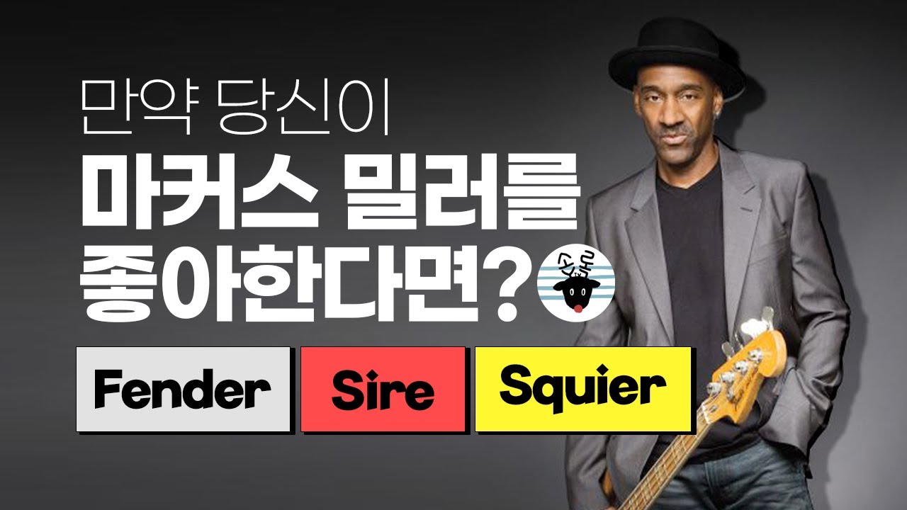 Fender Marcus Sig & Sire Marcus V7 & Squier ClassicVibe70s 마커스밀러 스타일 베이스 3대 리뷰 -손록손록tv-