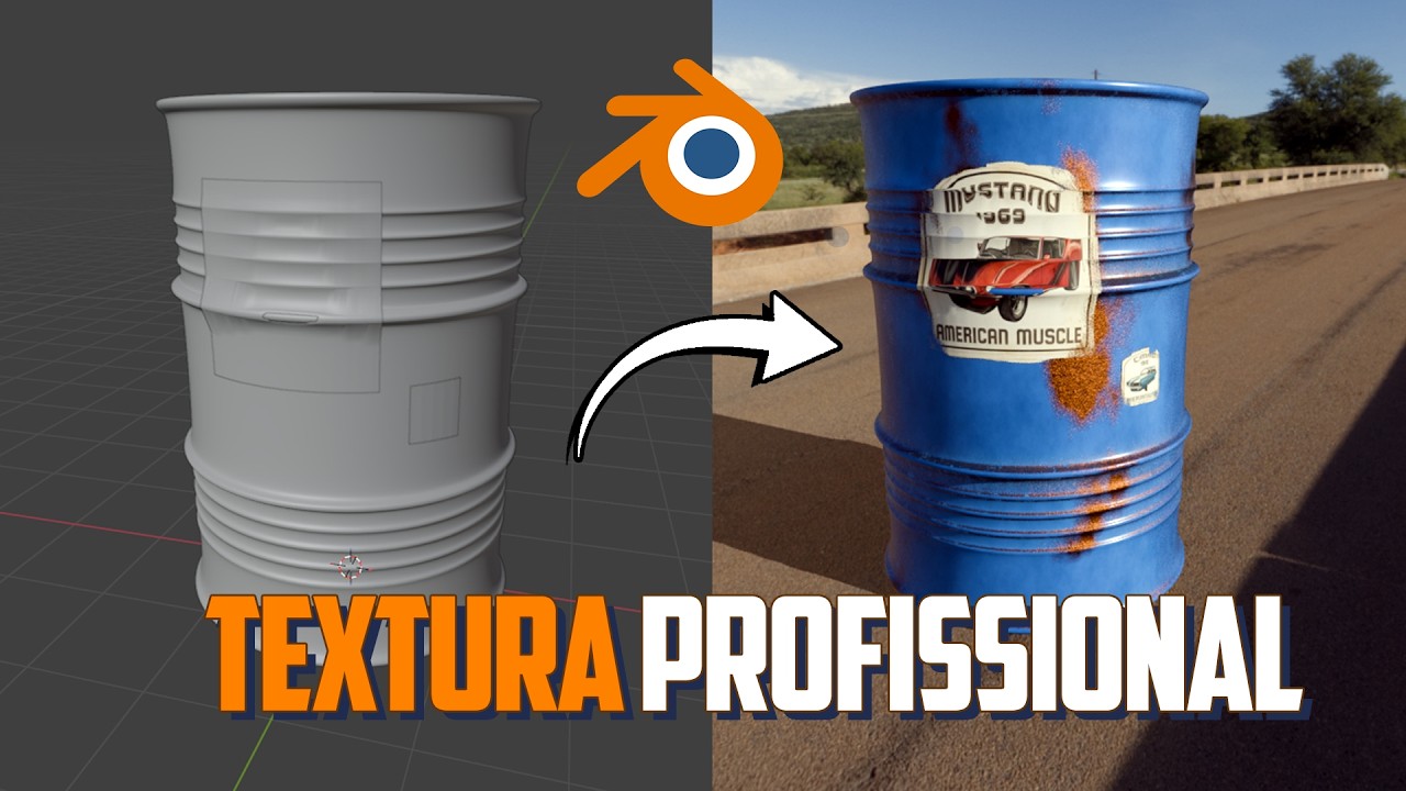 TEXTURIZAÇÃO PROFISSIONAL no Blender (100% PROCEDURAL) | Passo a Passo Completo
