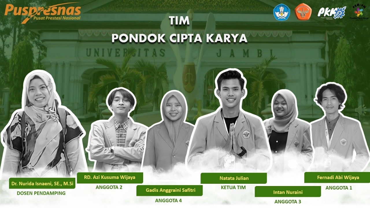 Presentasi PKP2 PKM-PM lolos PIMNAS 2023 | Universitas Jambi