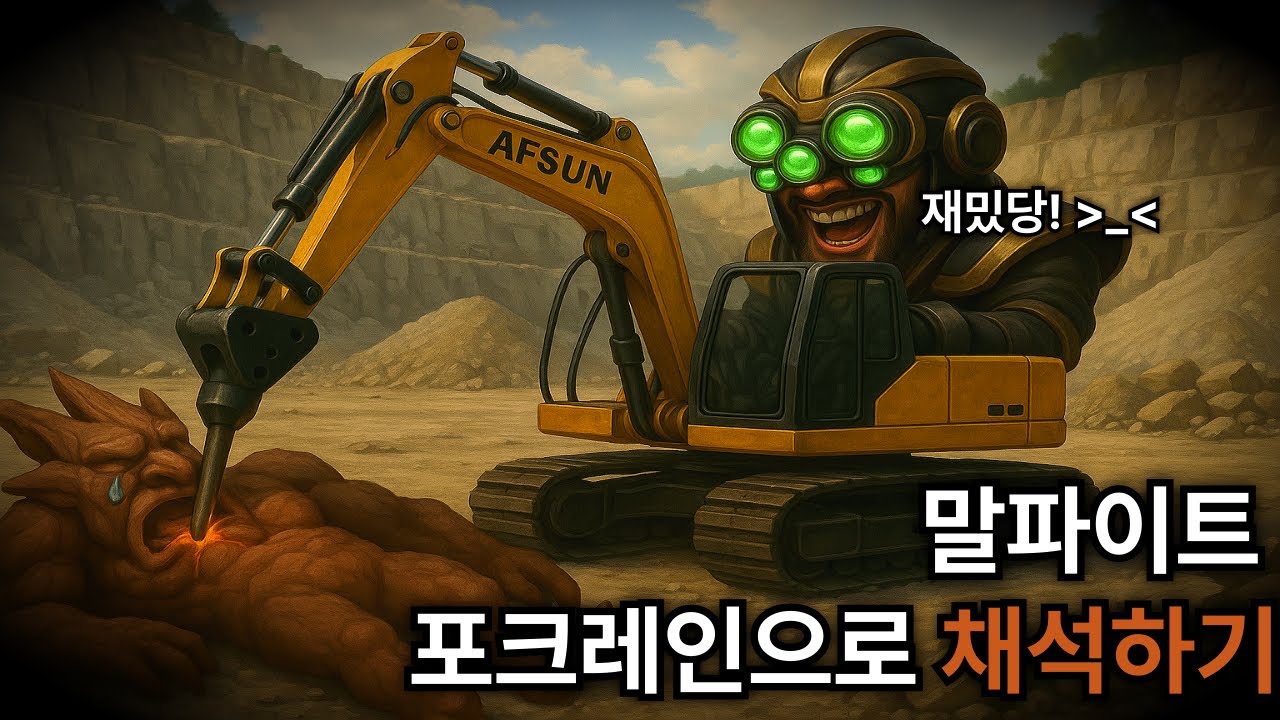 (롤) 마스터이로 포크레인 운전해서 말파이트 🔥채석🔥 해줬습니다. ★마스터이 vs 말파이트★
