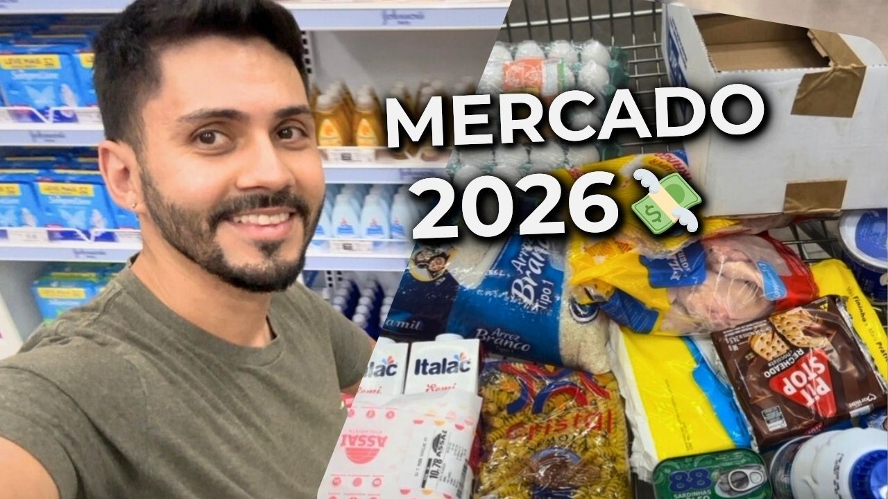Fui ao mercado morando sozinho… e esse foi o total