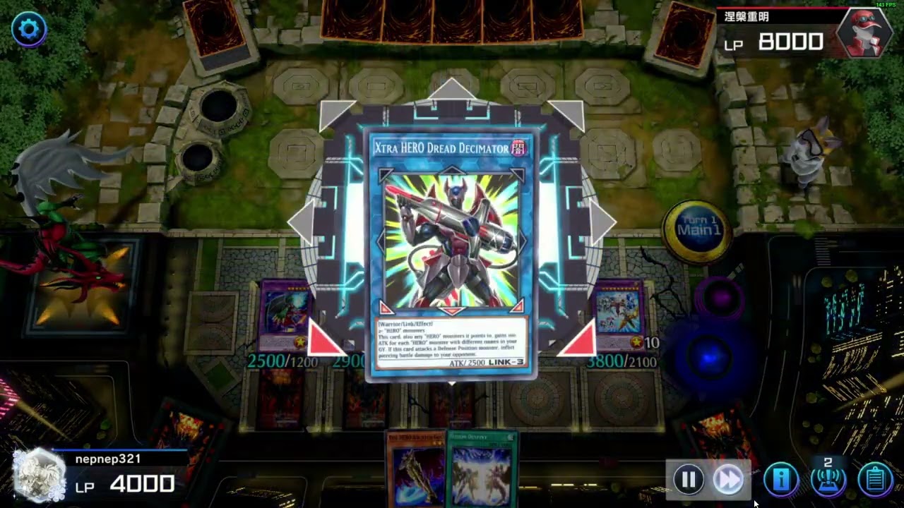 [YUGIOH MASTER DUEL] EVIL HERO FULL COMBO AT FIRST TURN