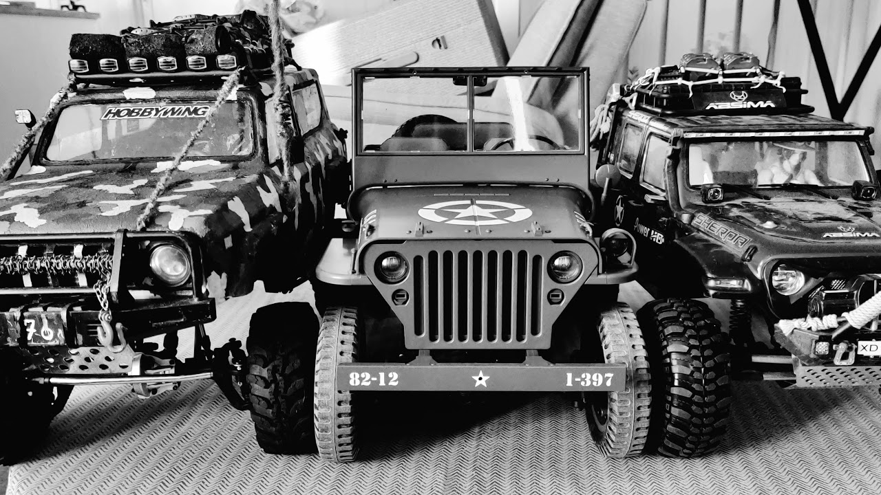 Unboxing 1/6TH MILITARY SCALER RTR Jeep Willys. ROCHOBBY 1941. New addition to my RC family