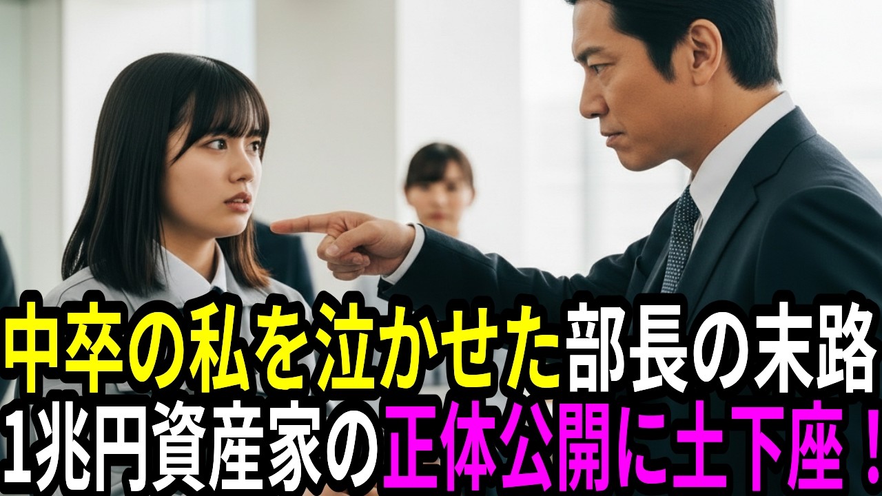「雑巾臭いｗ」中卒女子清掃員のバケツを蹴飛ばした部長 → 5分後、終わりのない高級黒塗りの車列が現れ…「え、理事様…？」正体公開【スカッとする話】