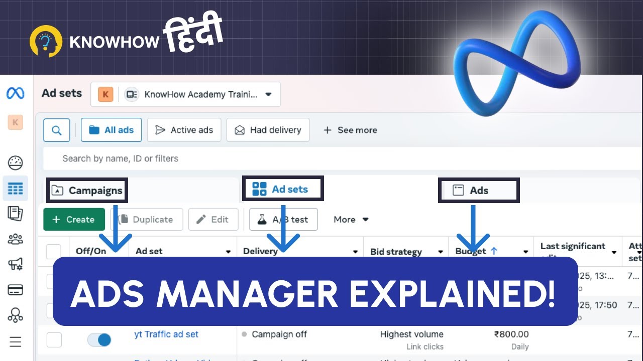 Facebook Ads Manager Tutorial in Hindi &ndash; Step-by-Step for Beginners