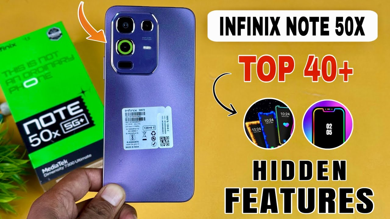 Infinix Note 50x 5G Top 40+ Hidden Features | Infinix note 50x Tips And Tricks | Infinix Note 50x 5G
