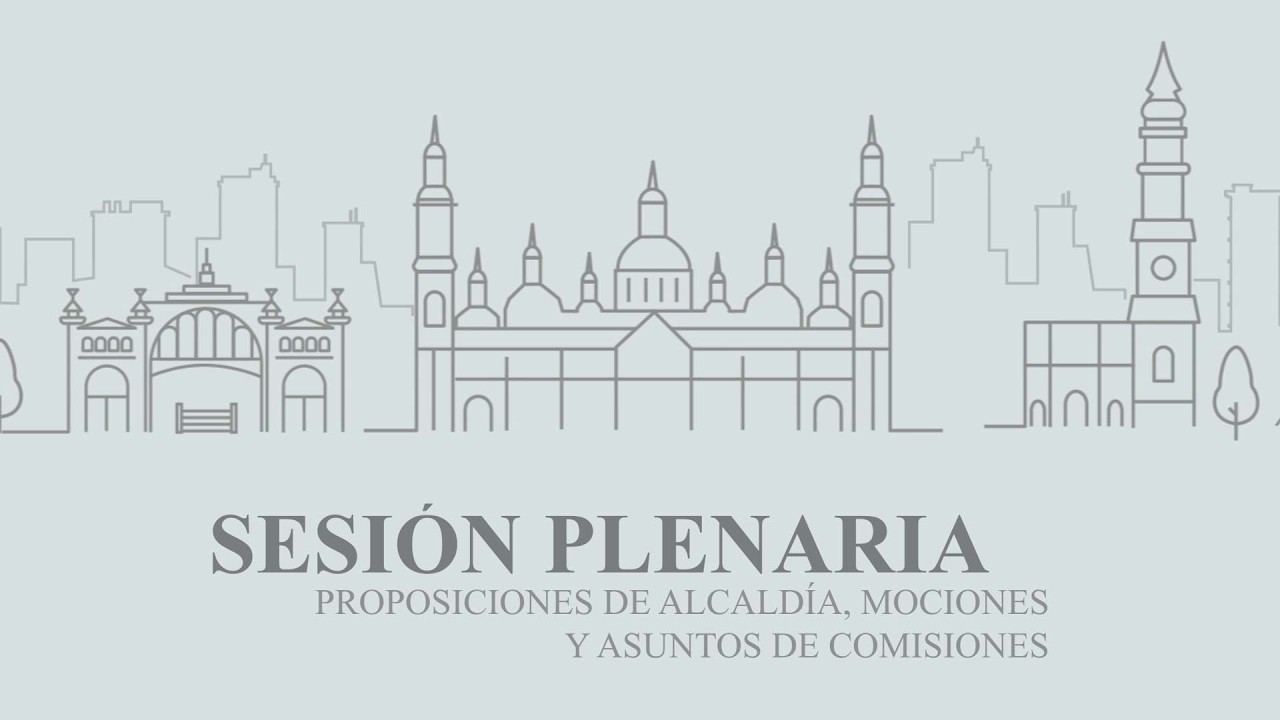 26 de marzo de 2026. Sesi&oacute;n Plenaria Ayuntamiento de Zaragoza.