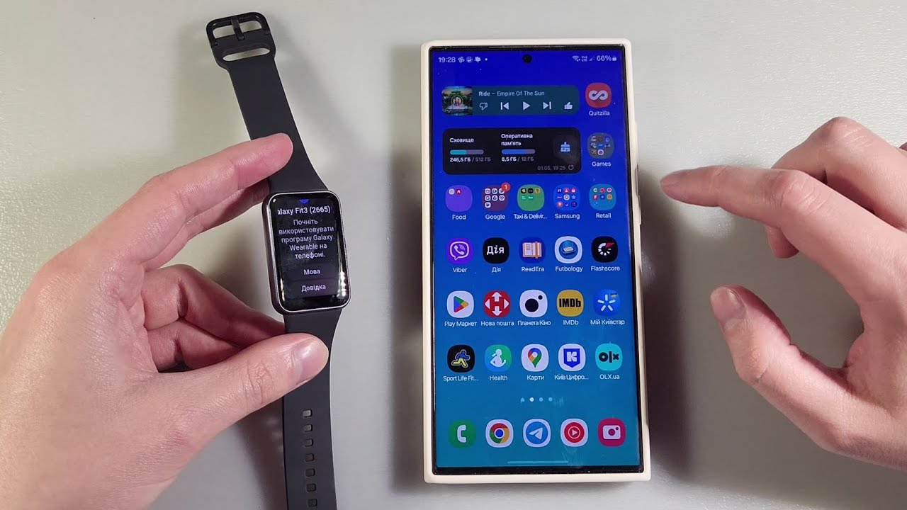 Samsung GALAXY FIT 3 ОБЗОР, ПЕРВАЯ НАСТРОЙКА