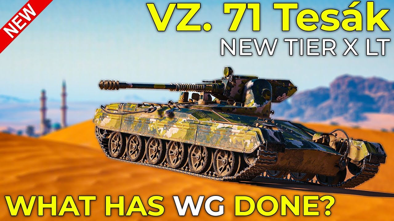 New VZ. 71 Tes&aacute;k - Tier 10 Autocannon Light Tank | World of Tanks Update 1.26 Patch
