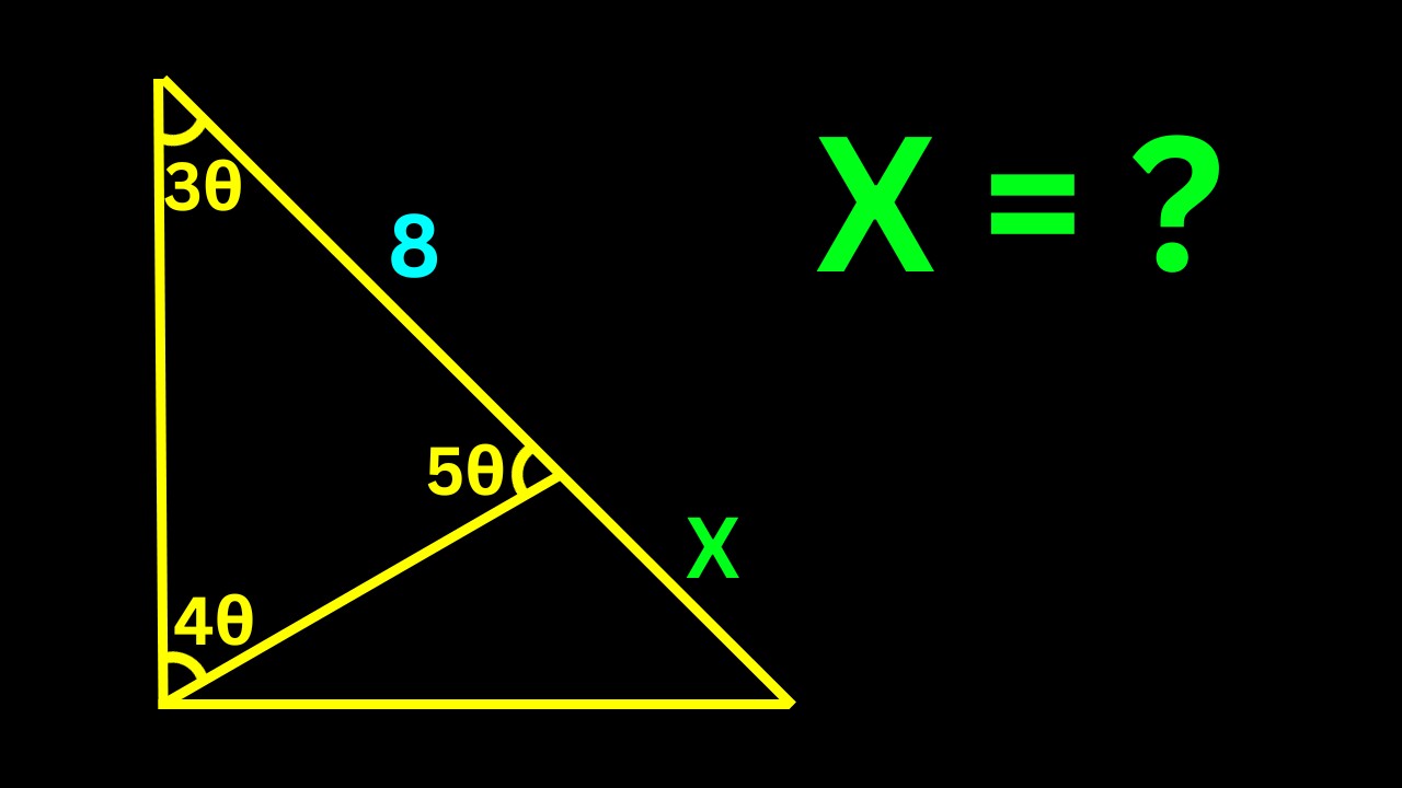 A Nice Geometry Problem | Find the length X