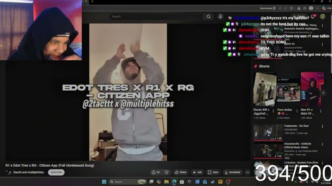 Mdot 59 Reacts To R1 x Edot Tres x RG - Citizen App (Full Unreleased Song)