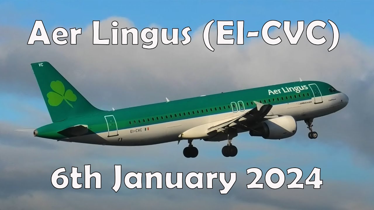 Aer Lingus (EI-CVC) : Airbus A320-214 @ Belfast City Airport (BHD) : 6th January 2024