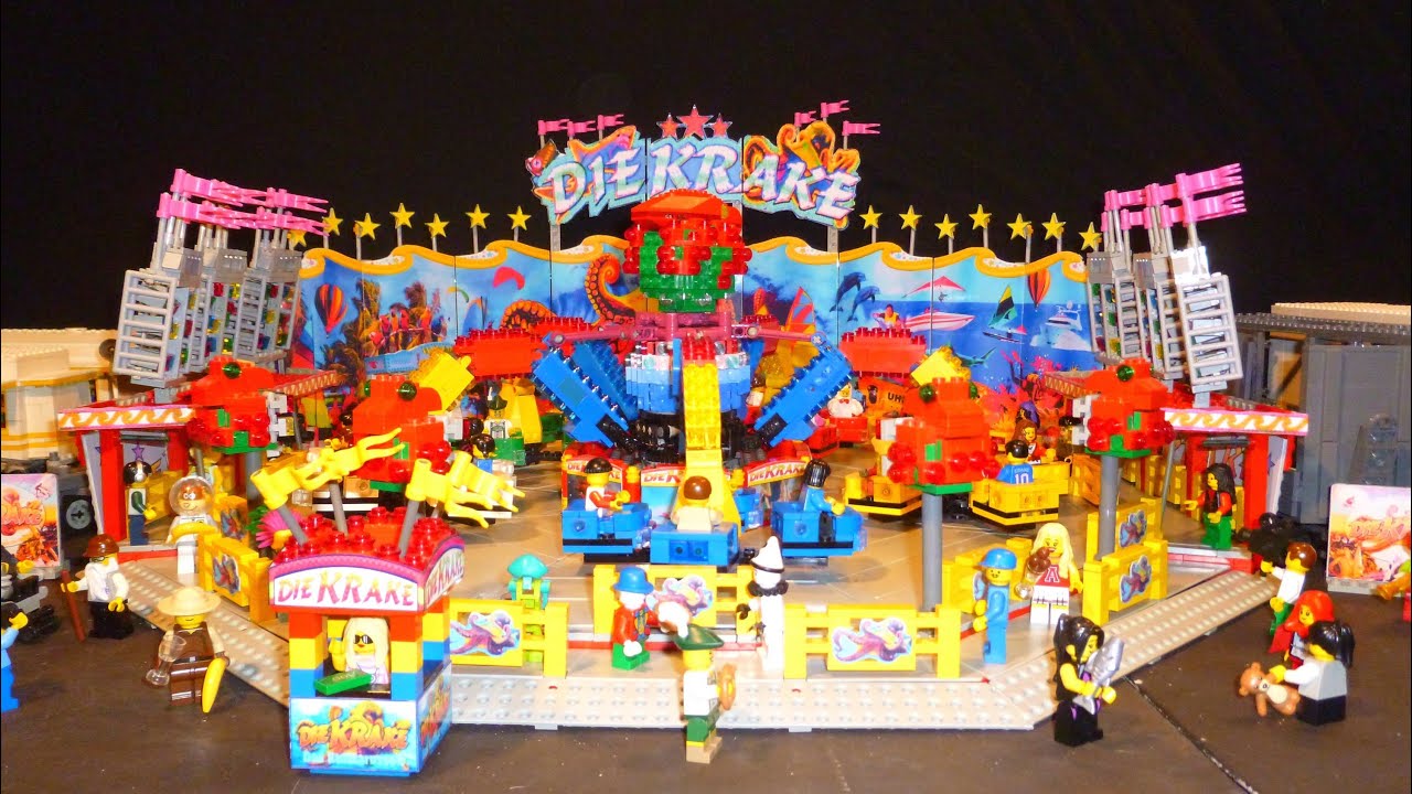 DIE LEGO KRAKE 2 unter Uhse ( Anton Schwarzkopf Monster 3 )  Lego Kirmes MOC (my own creation)