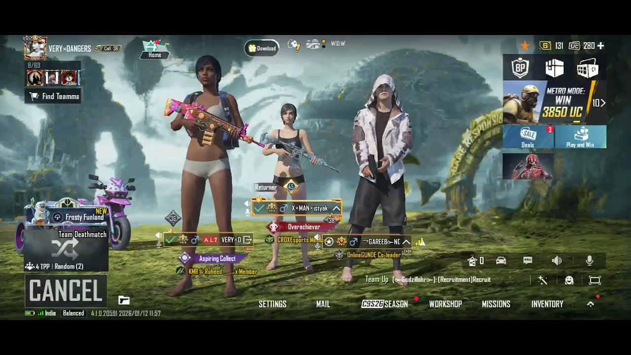 Bgmi 4.2 update 1vs3 steamer 🥶👑 #kauroplive #wmaxgaming 