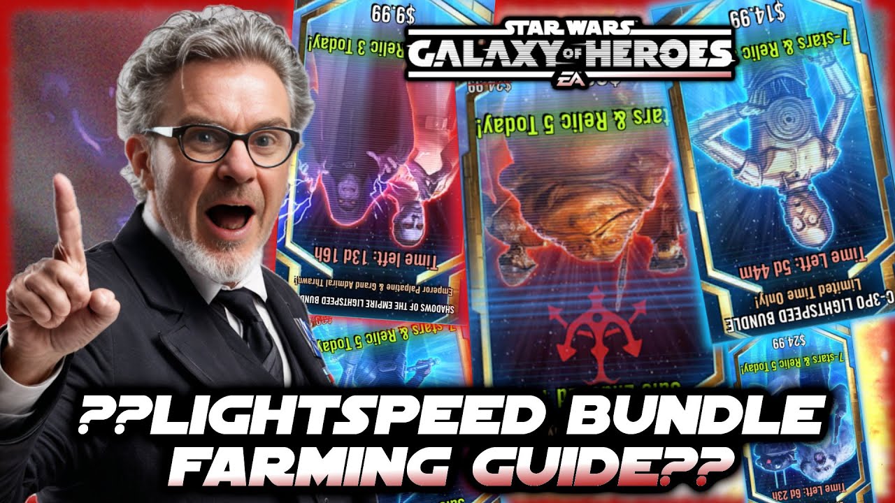 Lightspeed Bundle Farming Guide for Star Wars Galaxy of Heroes!