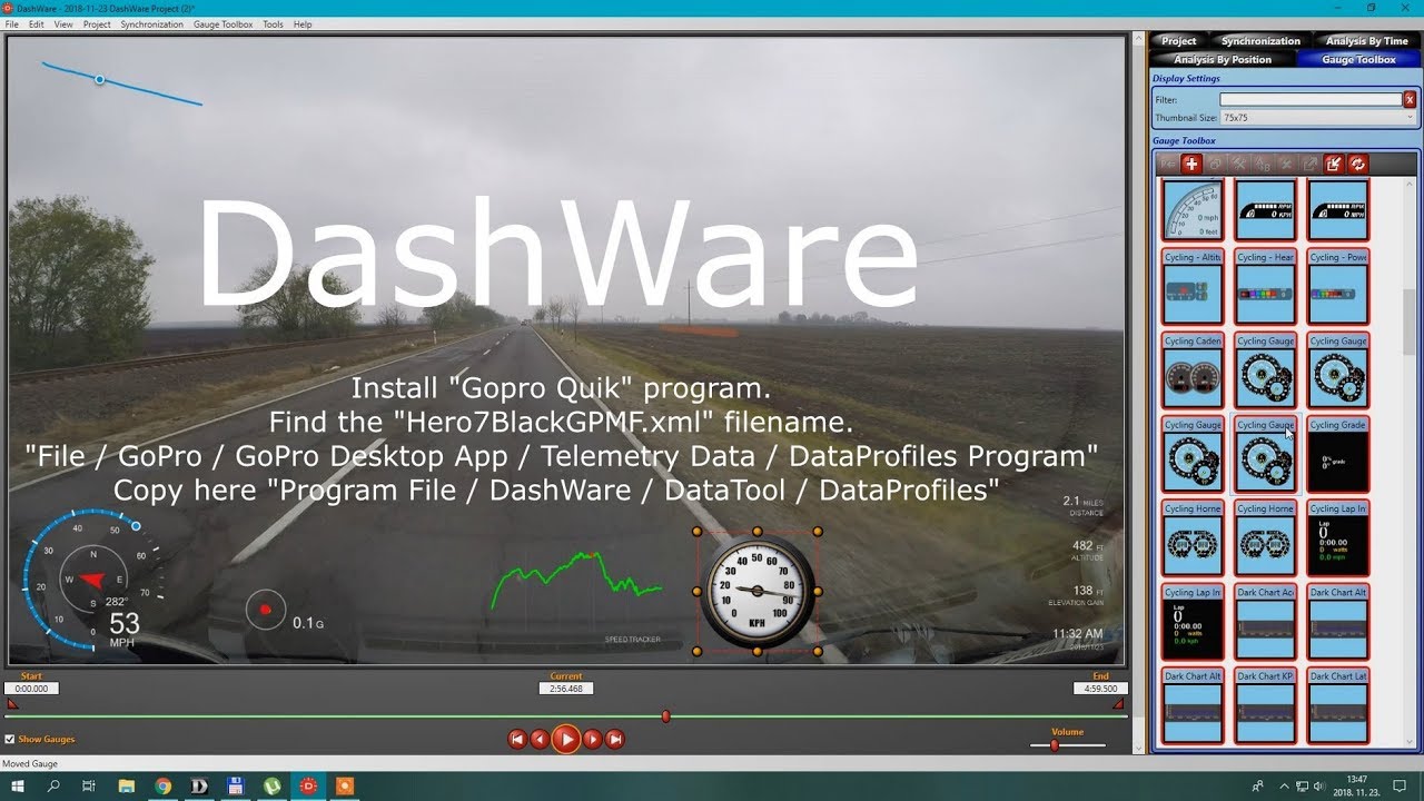 DashWare for GoPro Hero 7 Black