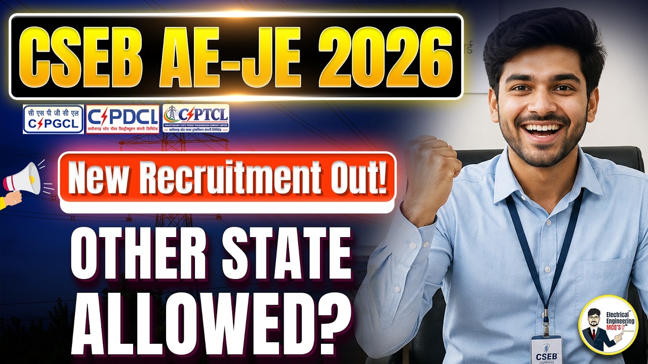 CSEB AE JE Recruitment 2026 🔥 CSPDCL Vacancies Out | Other State Candidates Allowed?