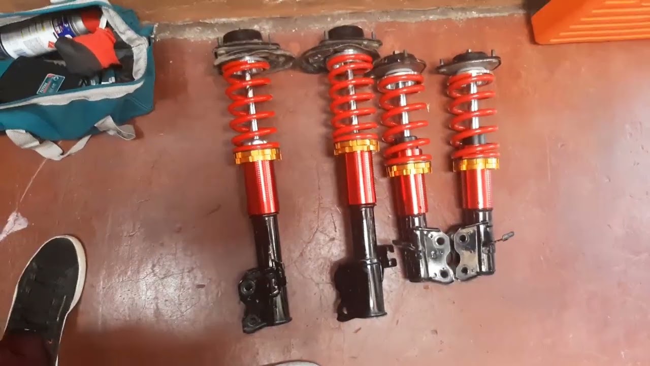 Suspensión Regulable en altura ( Coilovers) para el Nissan v16 ( B13, Tsuru)