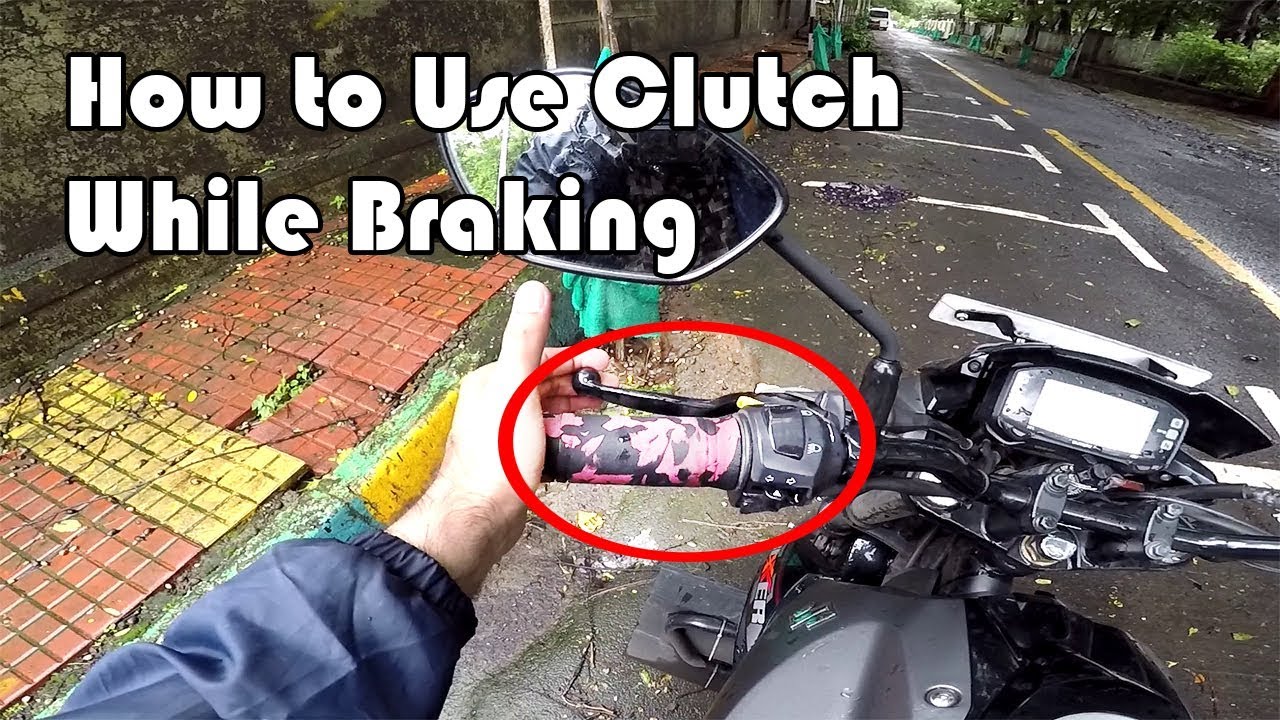 How to Use Clutch While Braking in a Motorcycle with English CC