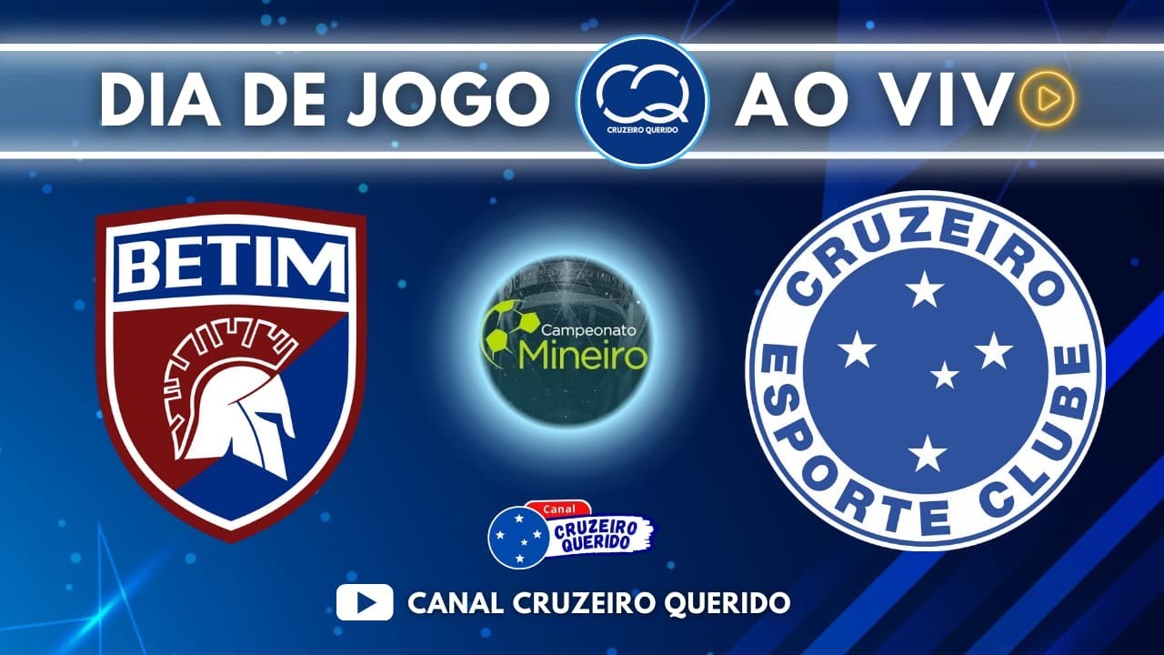🔴 DIA DE JOGO AO VIVO | BETIM X CRUZEIRO | CAMPEONATO MINEIRO 6°RODADA.