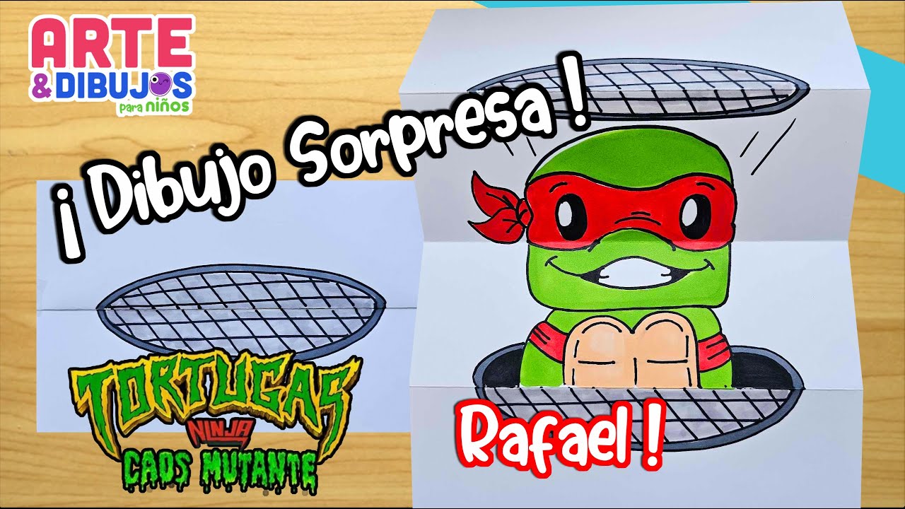 Como dibujar una TORTUGA NINJA  | DIBUJO SORPRESA |  Arte y Dibujos para Niños