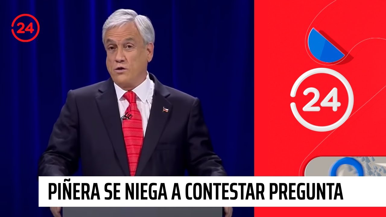 Sebastián Piñera se niega a contestar pregunta relativa a delincuencia | 24 Horas TVN Chile