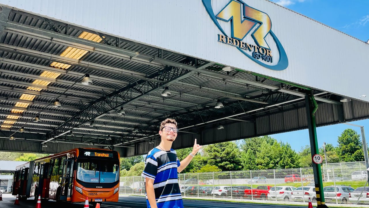 COMO é uma GARAGEM de ÔNIBUS em CURITIBA? FUI CONHECER a AUTO VIAÇÃO REDENTOR em DETALHES