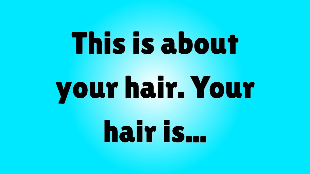 ☪️ This is about your hair. Your hair is silently telling everyone your darkest secrets!