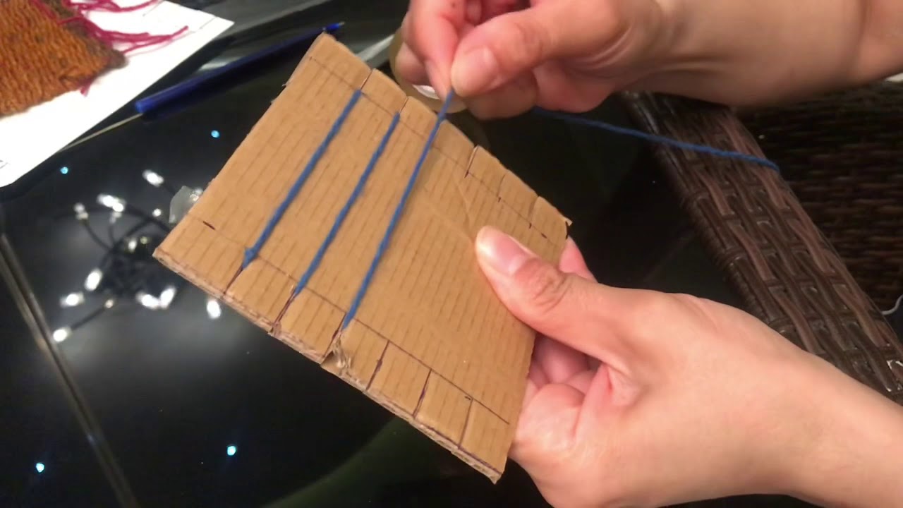 Kilim Şeklinde Bardak Altlığı Dokuma