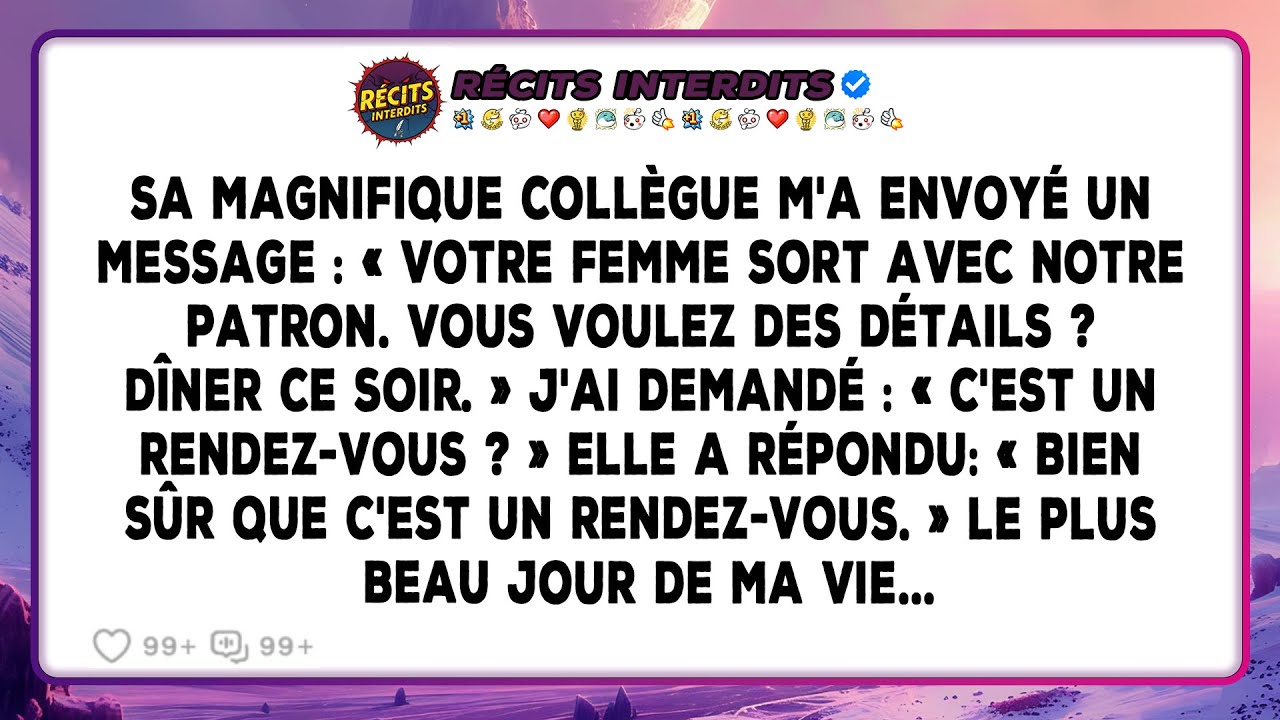 La Collègue De Ma Femme M'a Envoyé Un Message Et M'a Dit La Vérité, Et Ma Vie A Changé Pour Toujours