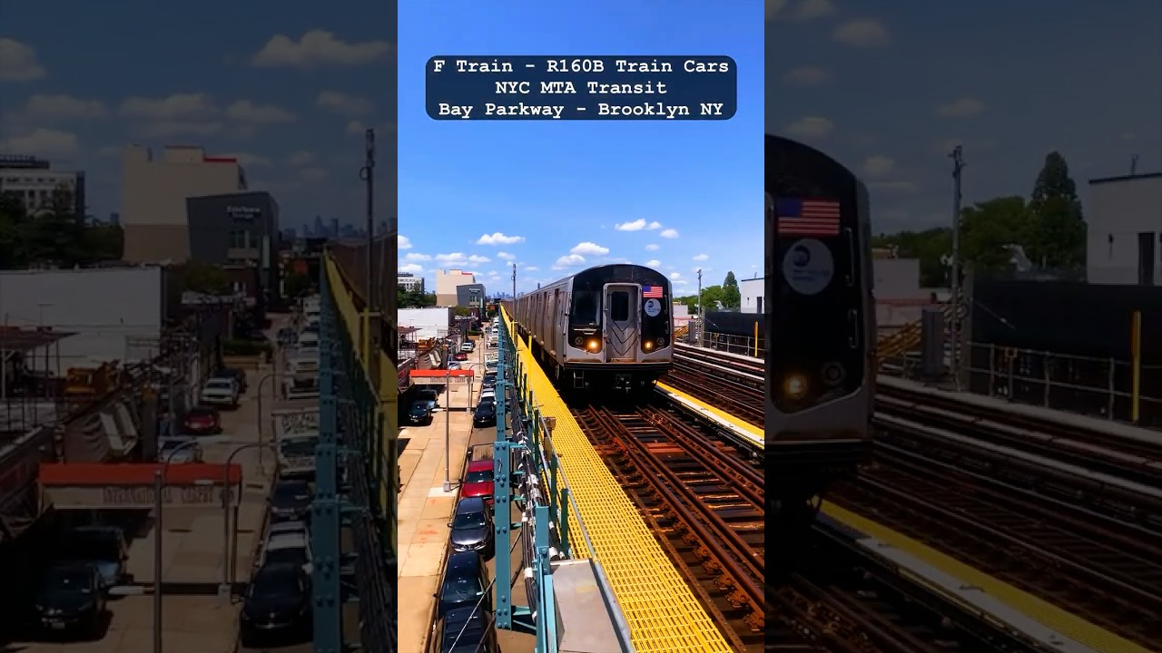 Bay Parkway Station MIDWOOD - F Train R160B | Brooklyn NY | NYC MTA #mta #trains #stridewarrior