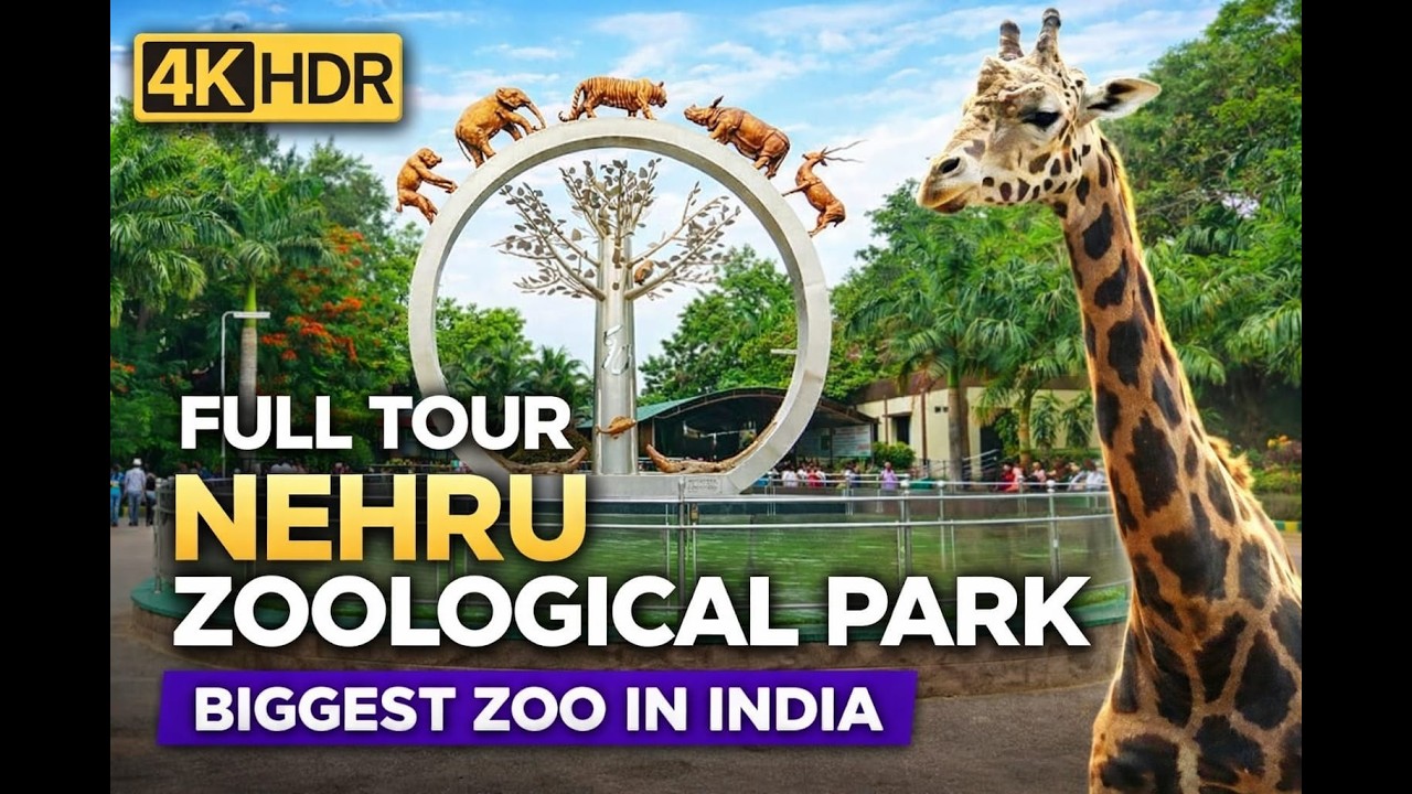 Nehru Zoological Park Full Tour | India’s Biggest Zoo | 4K HDR