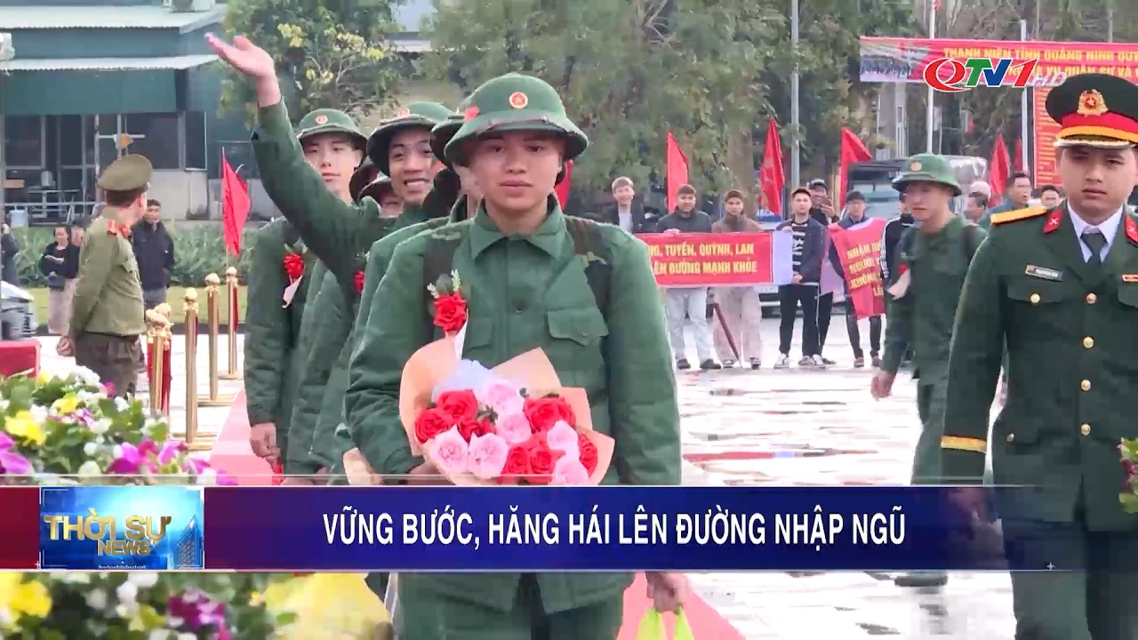 Vững bước, hăng hái lên đường nhập ngũ