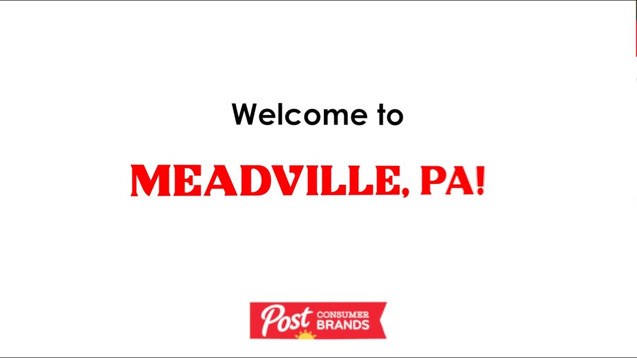 Welcome to Our Meadville, Pennsylvania Plant