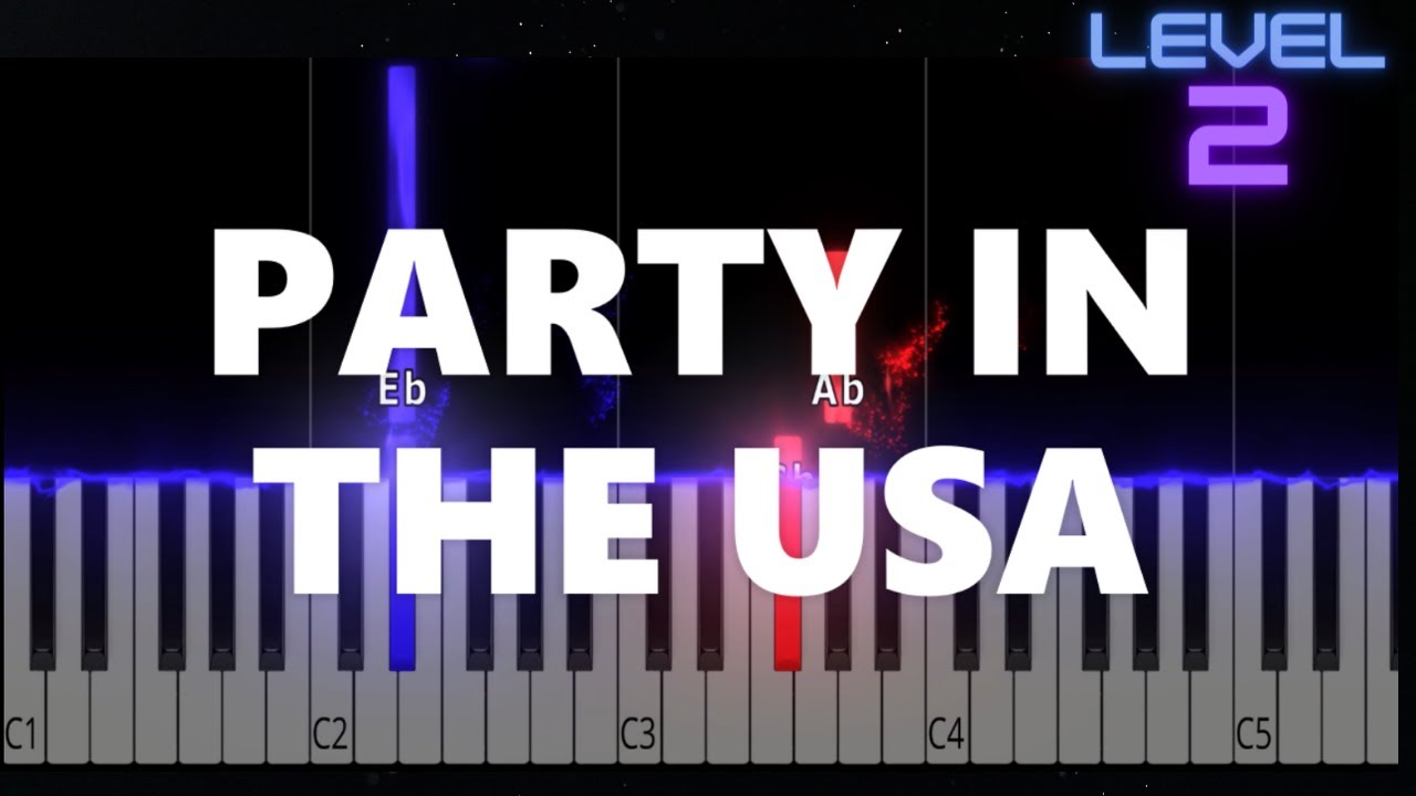 Party In The U.S.A. - Miley Cyrus - EASY Piano Tutorial