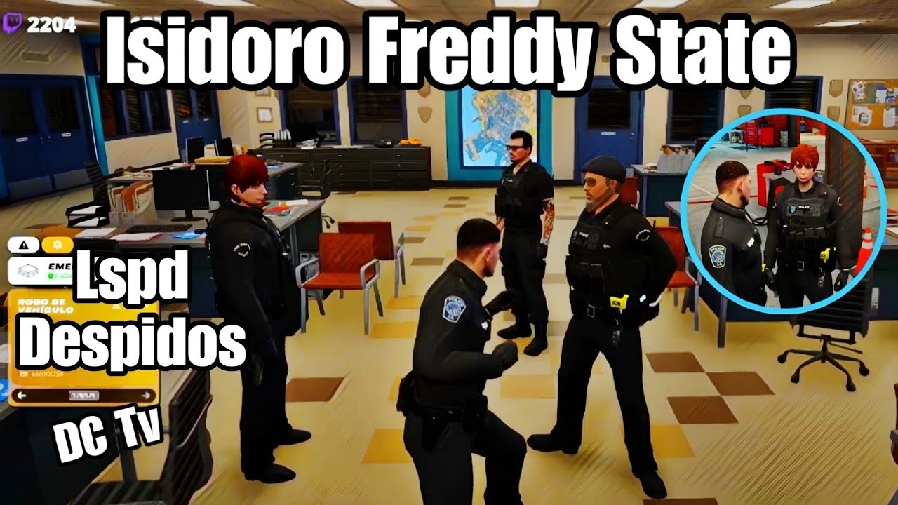 FREDDY Reunión con ISIDORO en la Comisaría De la STATE, LSPD Despidos, Billy Pajita Family Rp 