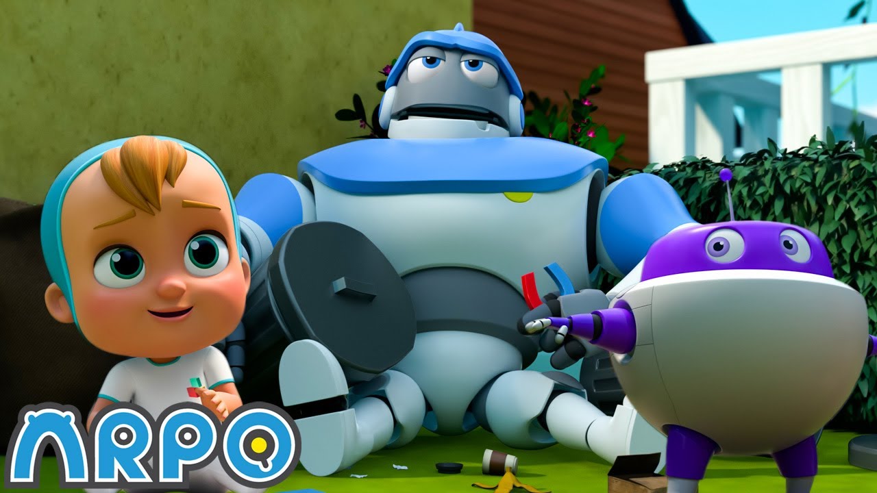ARPO Can't Stop Dancing! 🕺🤖 | Arpo the Robot | Moonbug Kids Cartoon Adventure