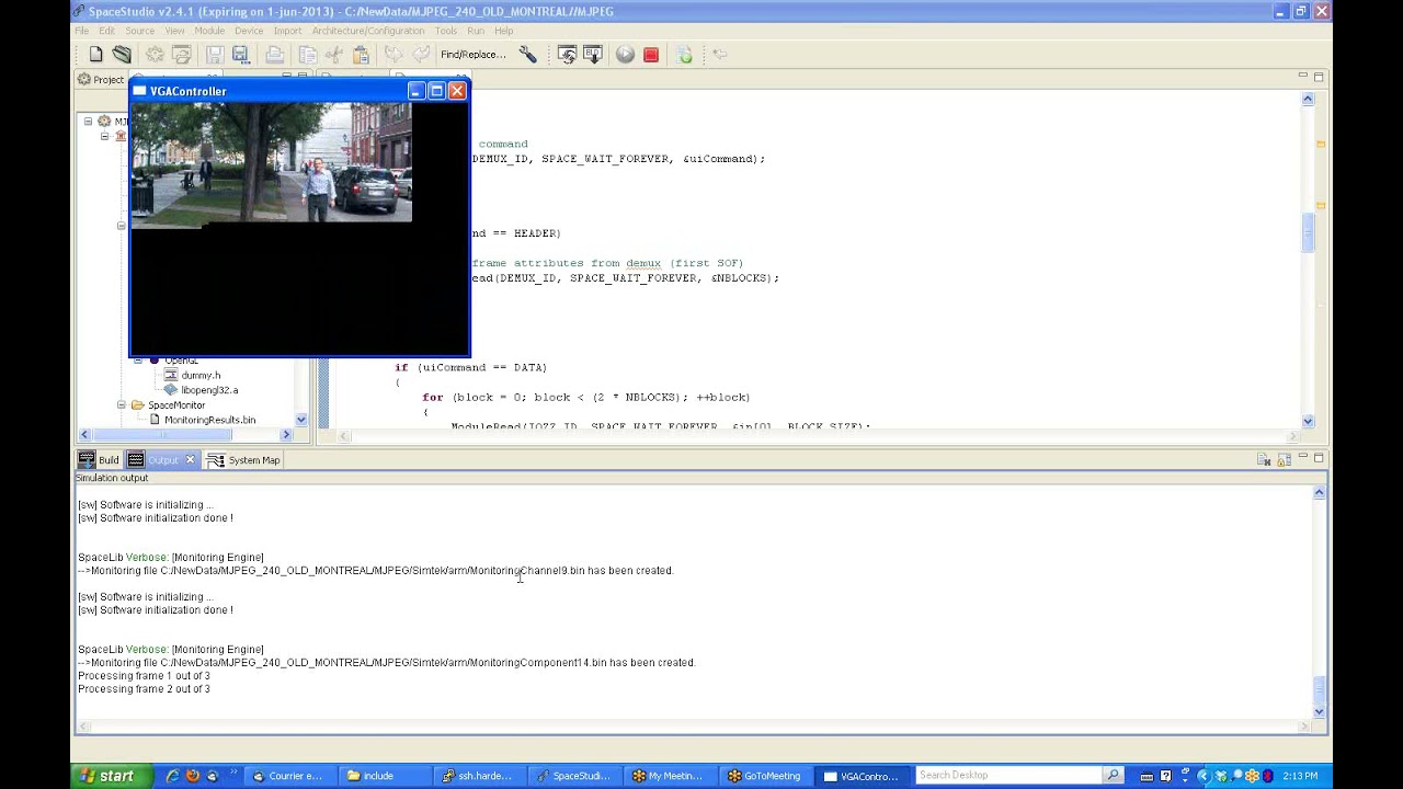 Space Codesign MJPEG System Design/Exploration Demo 2013