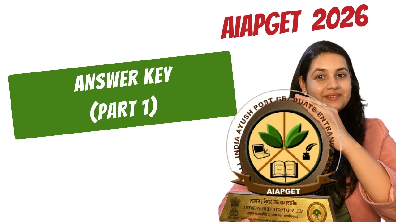 AIAPGET 2026 Answer Key Live in 30 mins #aiapget