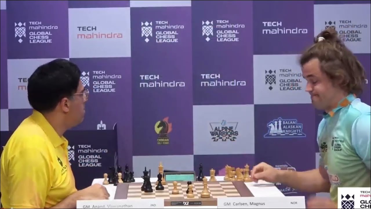Magnus Carlsen vs Vishy Anand Latest chess game 2025 | Vishy Anand vs Magnus Carlsen Chess Match