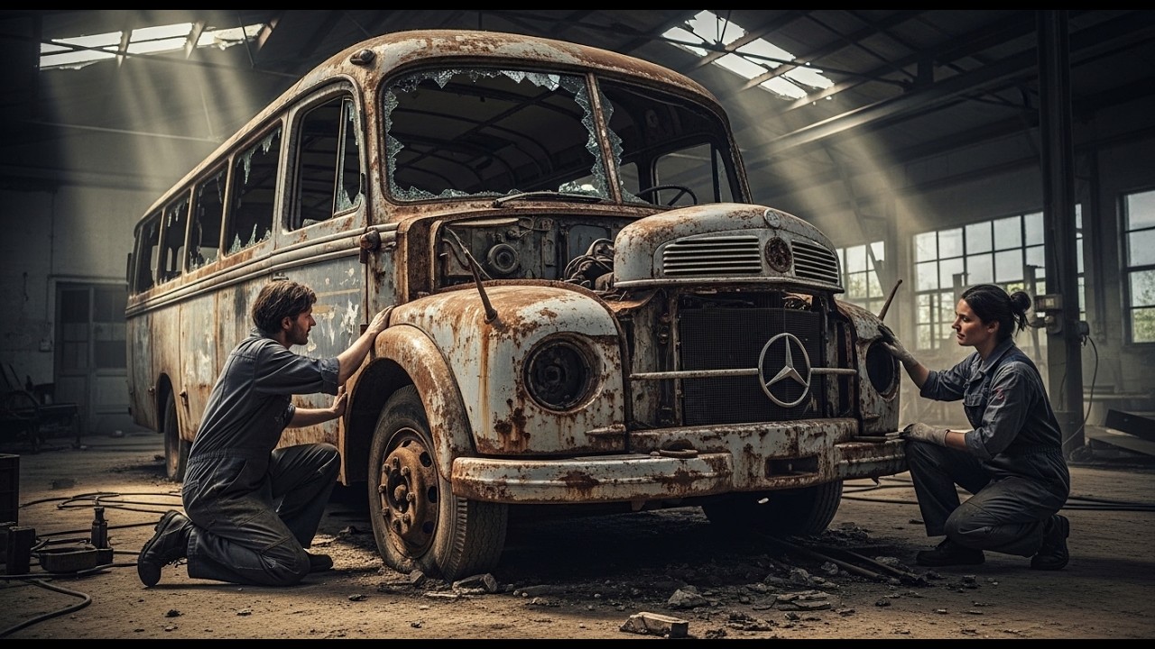 ASMR Car Restoration! 1951 Mercedes O 6600 H Full Restoration
