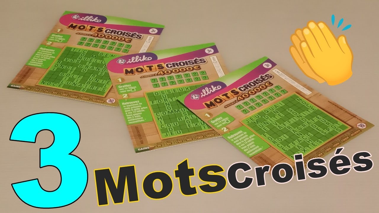 GRATTAGE FDJ🍀 👉 3 Mots Croisés👏