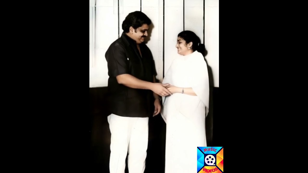 Legendary singers, late Sri. SPB & late Smt. Lata Mangeshkar during the recording.