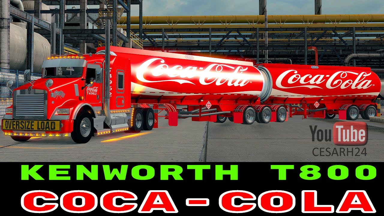 ATS MODS KENWORTH T800 COCA COLA TRAILER