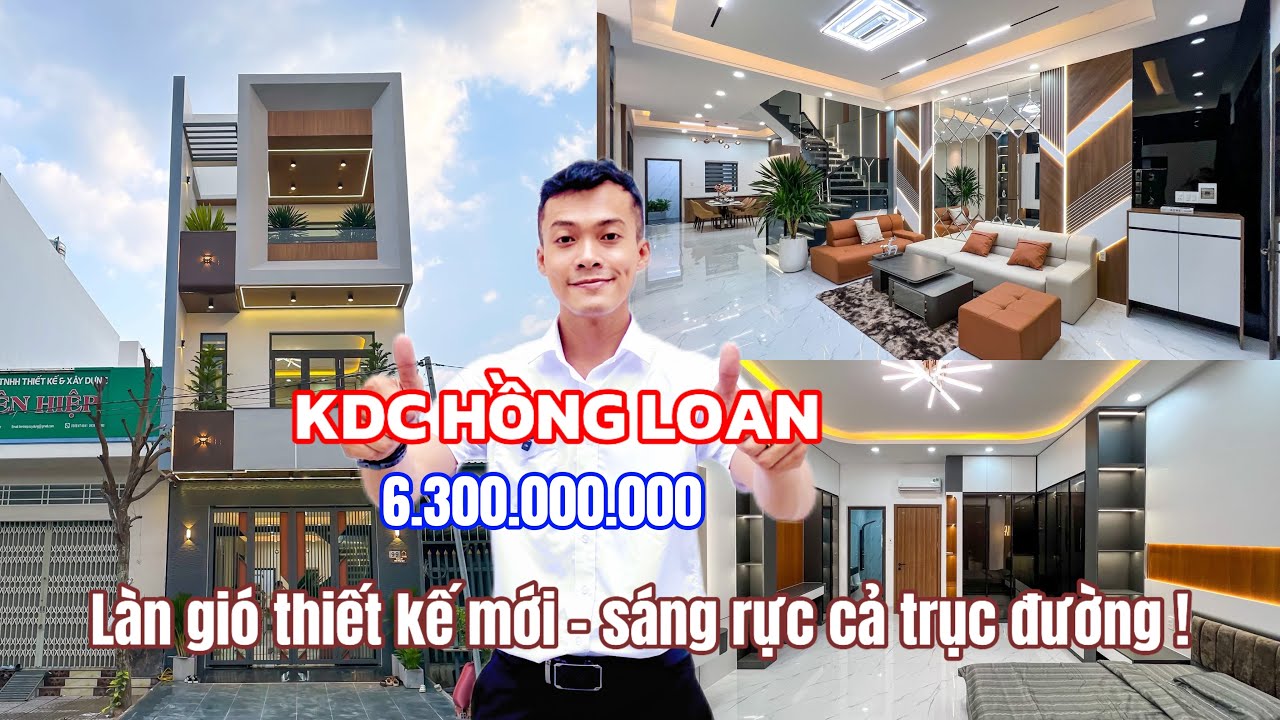 Tiếp tục một làn gió mới cho thị trường nhà đẹp KDC Hồng Loan, thiết kế nổi bật sáng cả trục đường