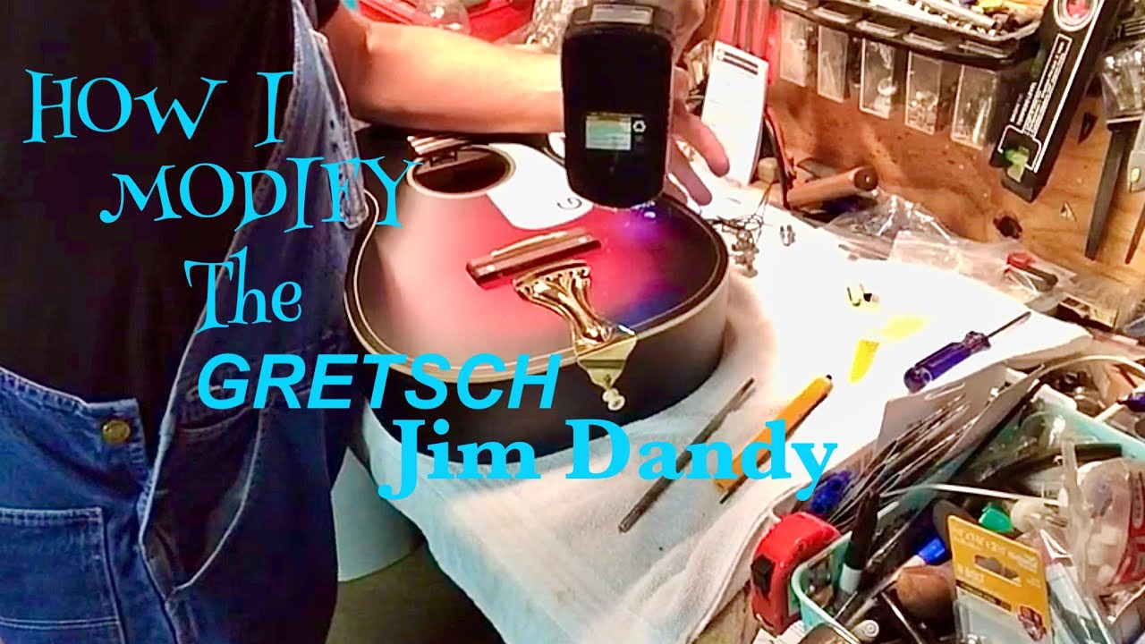 HOW I MODIFY GRETSCH JIM DANDY GUITARS 🎸( From Box To Finish )