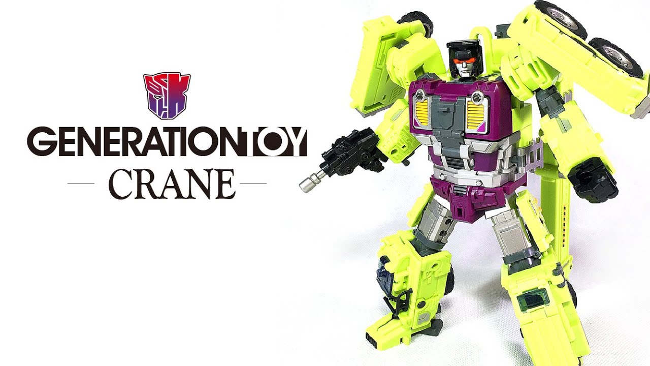 KL變形金剛玩具分享82 第三方 GT 工程合體 大力神 吊車 Generation toy Crane