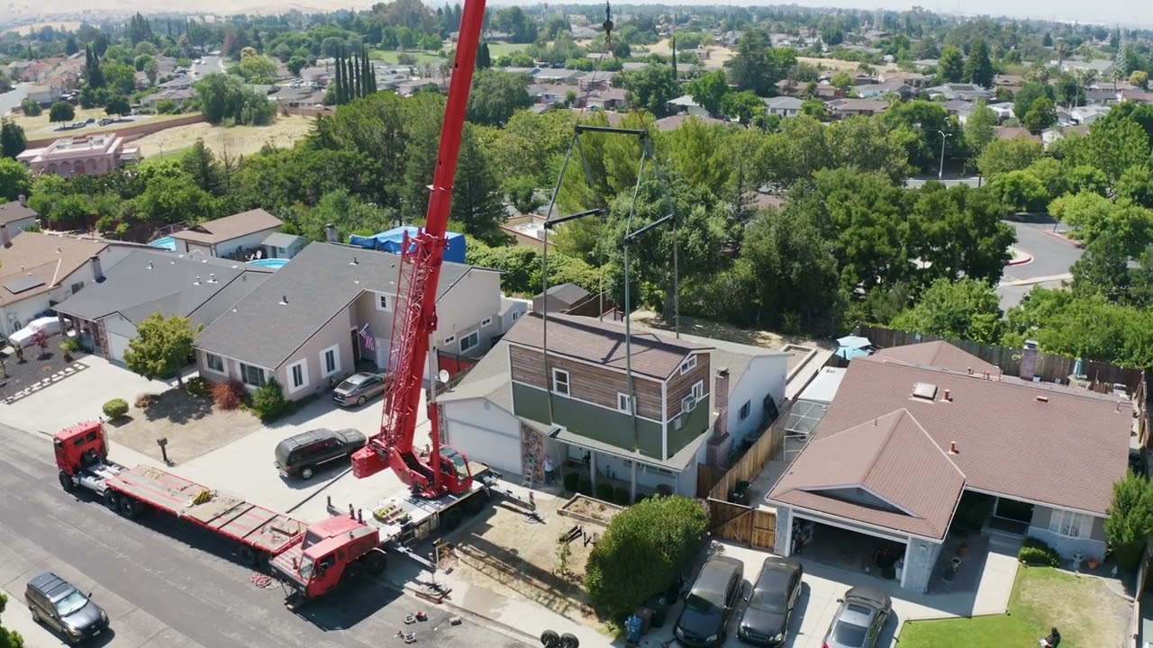 Sky-High Installation: Crane-Lifting a Tiny House ADU with West Coast Cranes
