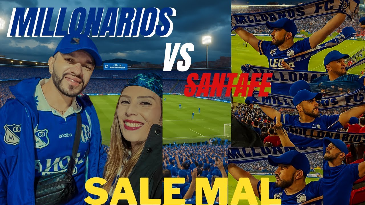 MILLONARIOS VS santafe (llevo a mi novia al estdio y sale mal) falcao hizo gol